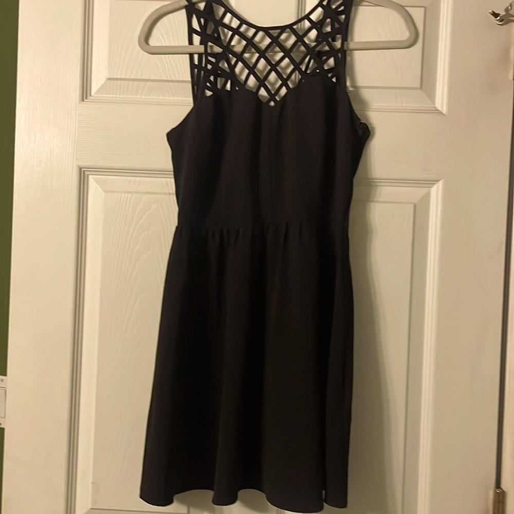 Black mini dress